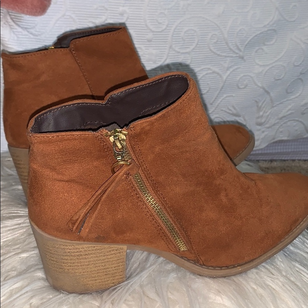 Brown booties